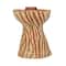 Hello Honey® 5" Round Decorative Hand-Painted Paper Mache Taper Holder